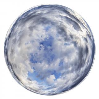 12K clouded skydome HDRi panorama